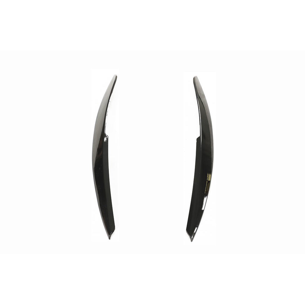 VOLKSWAGEN POLO MK5 GLOSS BLACK HEADLIGHT EYEBROWS-Accessories-BLAK BY CT-CT Carbon - High-quality carbon fiber and gloss black aerodynamic parts for premium sports and luxury vehicles.