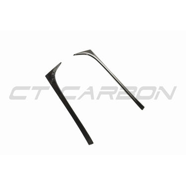 VOLKSWAGEN POLO MK6 GLOSS BLACK REAR WINDOW TRIM-Accessories-BLAK BY CT-CT Carbon - High-quality carbon fiber and gloss black aerodynamic parts for premium sports and luxury vehicles.