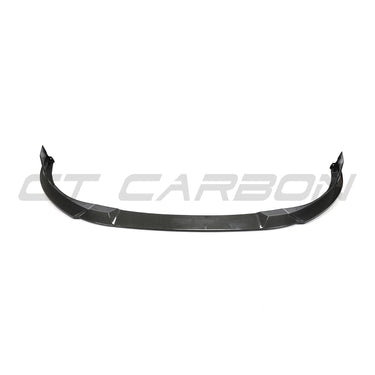 VW GOLF MK8 GTI CARBON FIBRE FRONT SPLITTER-Splitter-CT CARBON-CT Carbon - High-quality carbon fiber and gloss black aerodynamic parts for premium sports and luxury vehicles.