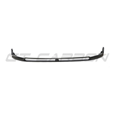 VW GOLF MK8 GTI CARBON FIBRE FRONT SPLITTER - V2-Splitter-CT CARBON-CT Carbon - High-quality carbon fiber and gloss black aerodynamic parts for premium sports and luxury vehicles.