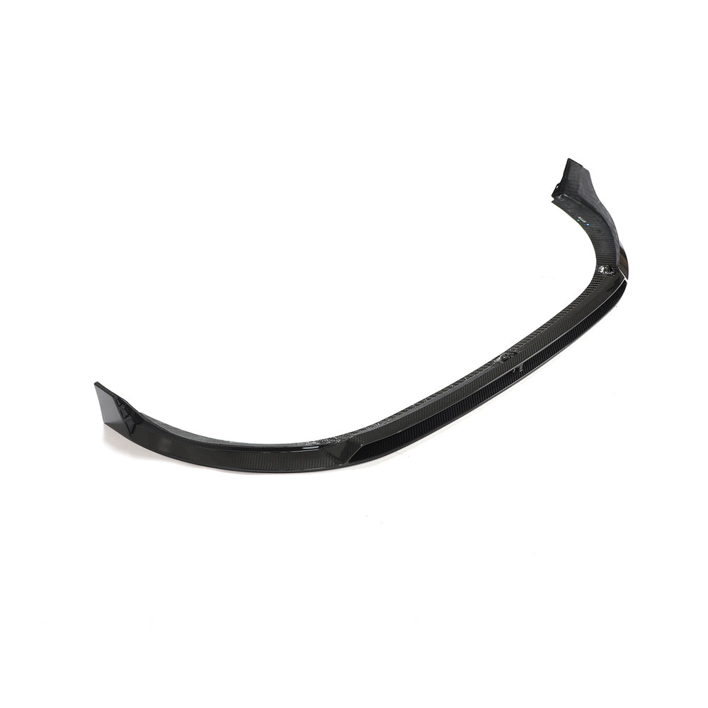VW GOLF MK8 GTI CARBON FIBRE FRONT SPLITTER - V2-Splitter-CT CARBON-CT Carbon - High-quality carbon fiber and gloss black aerodynamic parts for premium sports and luxury vehicles.