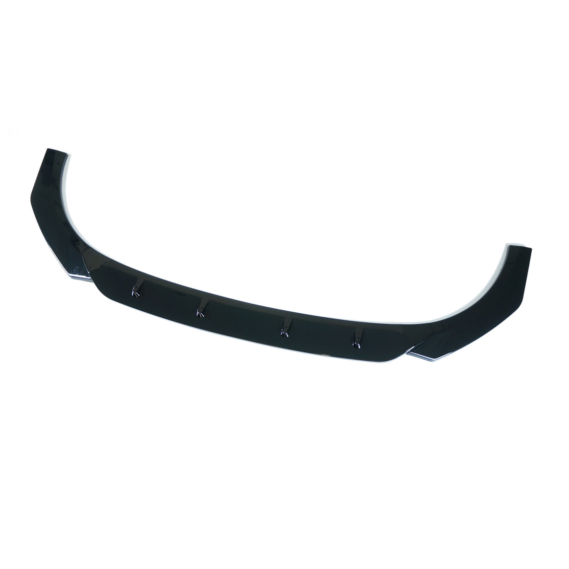 VW GOLF MK8 GTI/GTD GLOSS BLACK SPLITTER - BLAK BY CT CARBON-Splitter-BLAK BY CT-CT Carbon - High-quality carbon fiber and gloss black aerodynamic parts for premium sports and luxury vehicles.