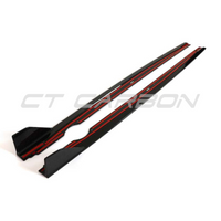JUPES LATÉRALES EN FIBRE DE CARBONE VW GOLF MK8 R - DESIGN CT