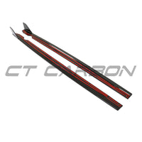 VW GOLF MK8/MK8.5 R CARBON FIBRE SIDE SKIRTS - CT DESIGN