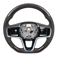RANGE ROVER VELAR/EVOQUE/DISCOVERY SPORT 2021+ CARBON FIBRE / ALCANTARA CUSTOM STEERING WHEEL