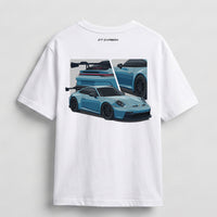PORSCHE 992.1 GT3 GRAPHIC T-SHIRT - WHITE