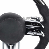MERCEDES BENZ 2022+ AMG CARBON FIBRE / ALCANTARA CUSTOM STEERING WHEEL
