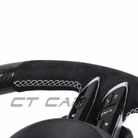 MERCEDES BENZ 2022+ AMG CARBON FIBRE / ALCANTARA CUSTOM STEERING WHEEL