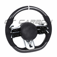 MERCEDES BENZ 2022+ AMG CARBON FIBRE / ALCANTARA CUSTOM STEERING WHEEL