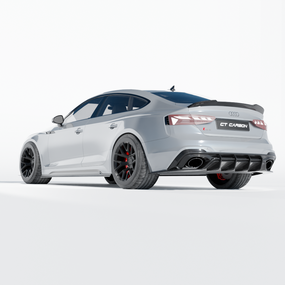 thumbnail image 2 of Carbon Fiber Trunk Spoiler – Audi A5 S5 RS5 B9 Coupe 2018-2024 – ENL Style 2 of 4
