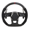 AUDI B9 CARBON FIBRE / ALCANTARA FLAT BOTTOM CUSTOM STEERING WHEEL