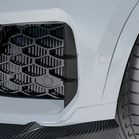 grille of the audi rsq8 facelift