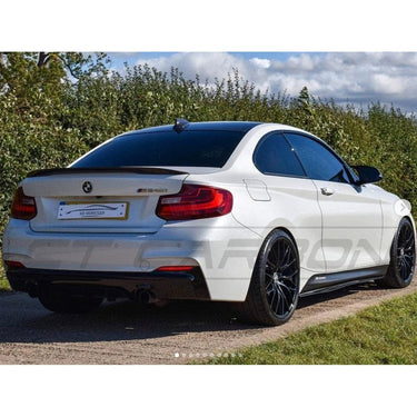 BLAK BY CT Diffuser BMW 2 SERIES F22/F23 GLOSS BLACK DUAL EXHAUST DIFFUSER - MP STYLE - BLAK BY CT CARBON