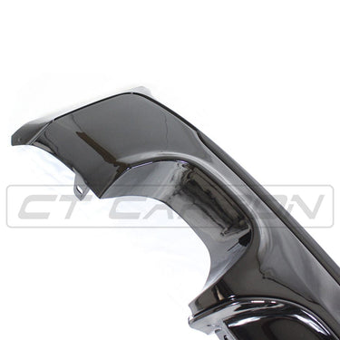 BLAK BY CT DIFFUSER BMW 2 SERIES F22/F23 GLOSS BLACK TWIN EXHAUST DIFFUSER - MP STYLE - BLAK BY CT CARBON