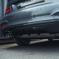 BLAK BY CT DIFFUSER BMW 2 SERIES F22/F23 GLOSS BLACK TWIN EXHAUST DIFFUSER - MP STYLE - BLAK BY CT CARBON