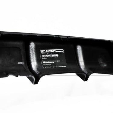 BLAK BY CT DIFFUSER BMW 3 SERIES F30 MATTE BLACK DIFFUSER - TWIN EXIT
