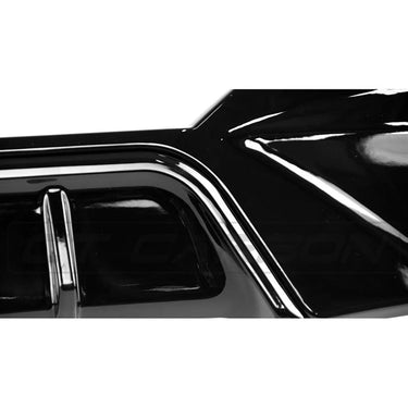 BLAK BY CT DIFFUSER BMW 3 Series G20 GLOSS BLACK ROUND EXHAUST DIFFUSER - MP STYLE - BLAK BY CT CARBON