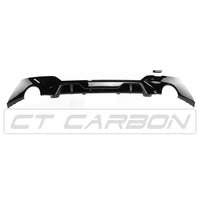 BLAK BY CT DIFFUSER BMW 3 Series G20 GLOSS BLACK ROUND EXHAUST DIFFUSER - MP STYLE - BLAK BY CT CARBON