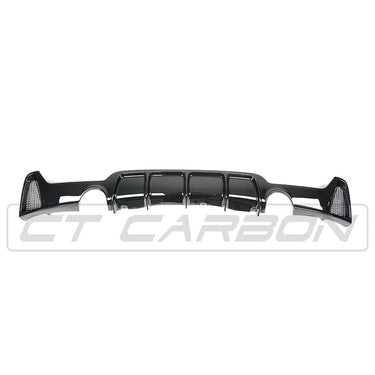 BLAK BY CT Diffuser BMW 4 Series F32/F33/F36 Gloss Black Dual Exit Exhaust Diffuser - BLAK BY CT CARBON
