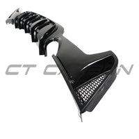 BMW 4 SERIES F32/F33/F36 GLOSS BLACK DUAL EXIT EXHAUST DIFFUSER - V2