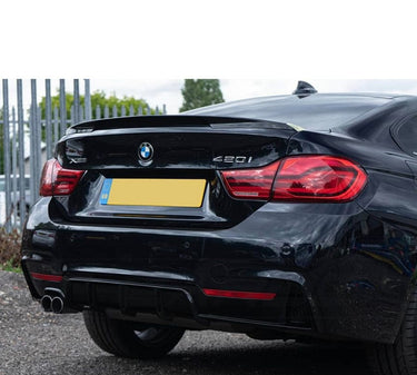 BLAK BY CT DIFFUSER BMW 4 Series F32/F33/F36 Gloss Black Twin Left Exhaust Diffuser - BLAK BY CT CARBON