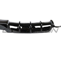 BMW 4 Series F32/F33/F36 GLOSS BLACK TWIN LEFT EXIT EXHAUST DIFFUSER - V2