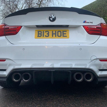 BLAK BY CT Diffuser BMW M3/M4 (F80 F82 F83) GLOSS BLACK DIFFUSER - V STYLE