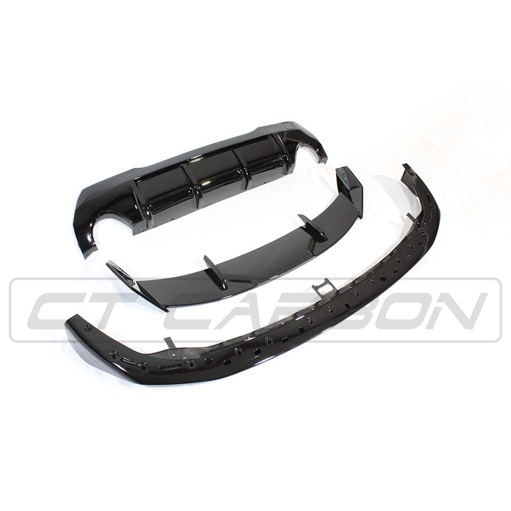 GLOSS BLACK BODY KIT FOR BMW F40 FRONT LIP SIDE BLADE REAR