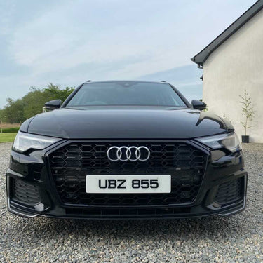 BLAK BY CT Grille AUDI A4 S4 B9 2016-2019 ALL BLACK HONEYCOMB GRILLE - BLAK BY CT CARBON