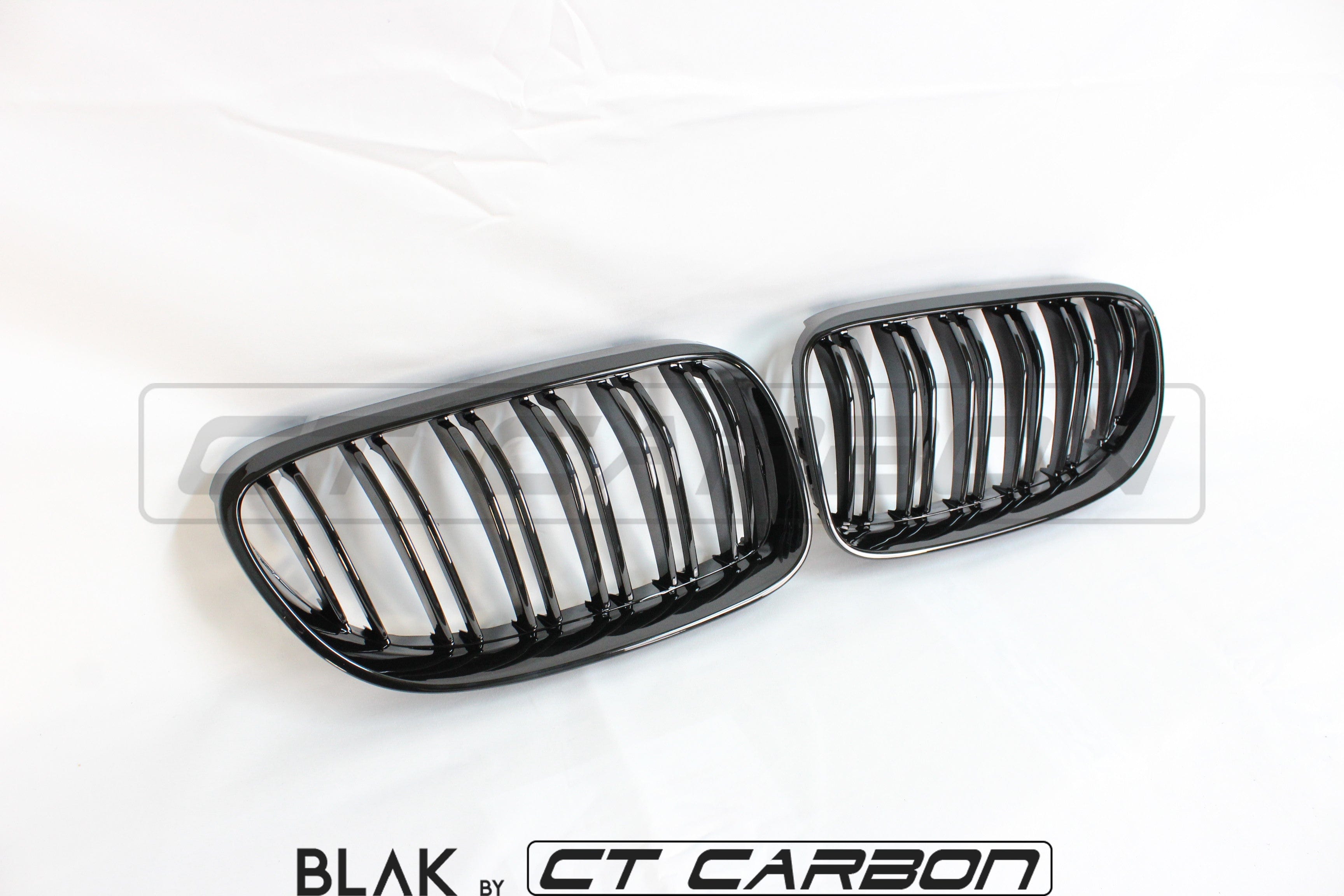 CT CARBON  BMW F20 1 SERIES PRE-LCI DOUBLE SLAT BLACK GRILLS – CT
