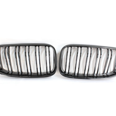 BLAK BY CT GRILLE BMW 3 SERIES E92 & E93 LCI DOUBLE SLAT BLACK GRILLES - BLAK BY CT CARBON