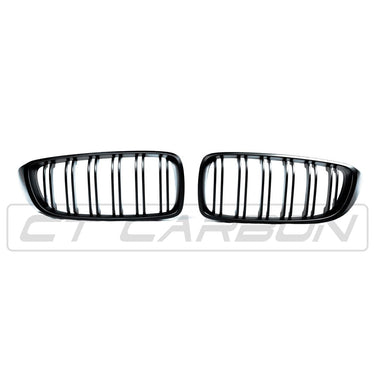 BLAK BY CT GRILLE BMW 4 SERIES/M3/M4 (F32 F80 F82 F83) MATTE BLACK DOUBLE SLAT GRILLES