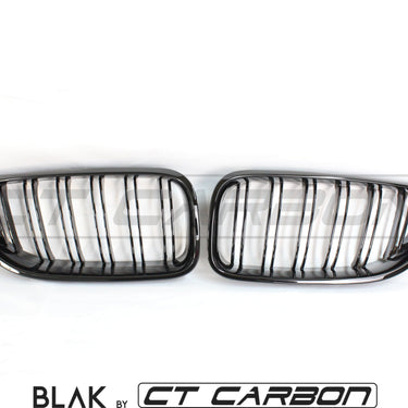 BLAK BY CT Grille BMW 6 SERIES & F06 F12 F13 DOUBLE SLAT BLACK GRILLES - BLAK BY CT CARBON