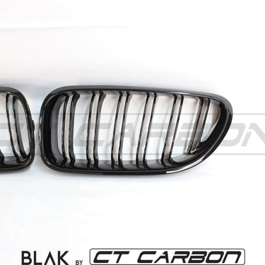 BLAK BY CT Grille BMW 6 SERIES & F06 F12 F13 DOUBLE SLAT BLACK GRILLES - BLAK BY CT CARBON