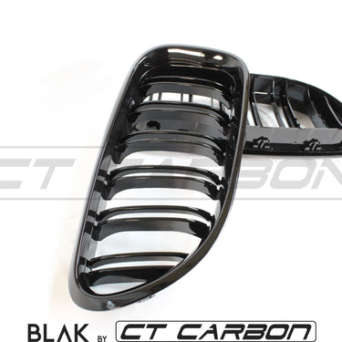 BLAK BY CT Grille BMW 6 SERIES & F06 F12 F13 DOUBLE SLAT BLACK GRILLES - BLAK BY CT CARBON