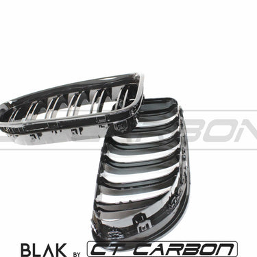 BLAK BY CT Grille BMW 6 SERIES & F06 F12 F13 DOUBLE SLAT BLACK GRILLES - BLAK BY CT CARBON