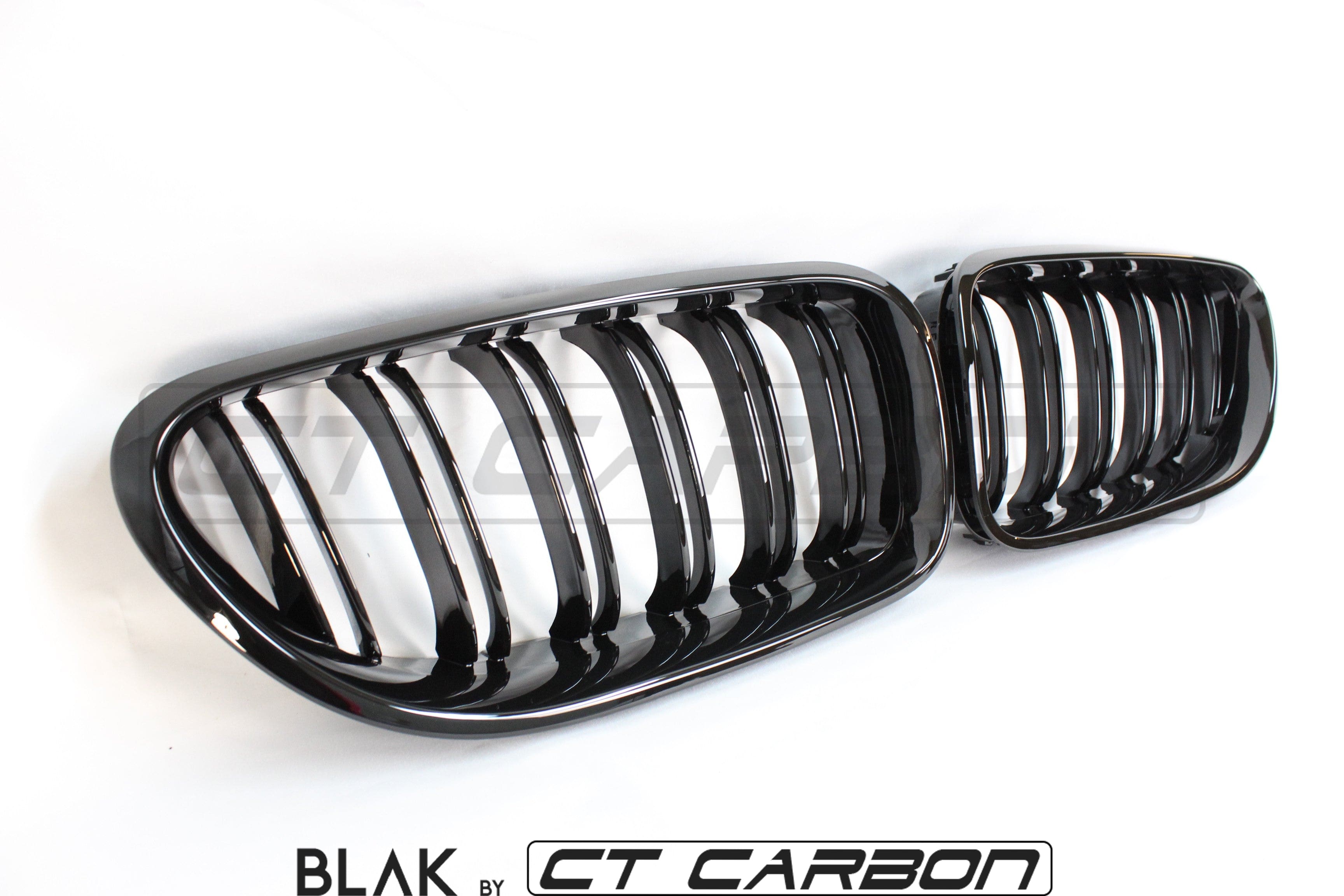 BLAK BY CT Grille BMW 6 SERIES & F06 F12 F13 DOUBLE SLAT BLACK GRILLES - BLAK BY CT CARBON