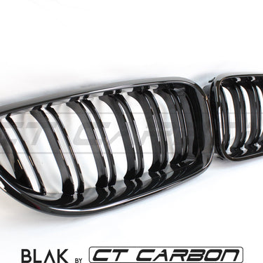 BLAK BY CT Grille BMW 6 SERIES & F06 F12 F13 DOUBLE SLAT BLACK GRILLES - BLAK BY CT CARBON
