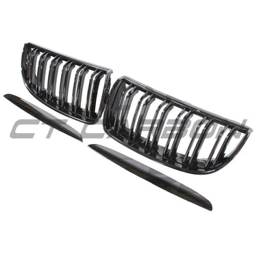 BMW E90 3 SERIES PRE-LCI DOUBLE SLAT BLACK GRILLES