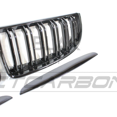 BLAK BY CT GRILLE BMW E90 3 SERIES PRE-LCI DOUBLE SLAT BLACK GRILLES - BLAK BY CT CARBON