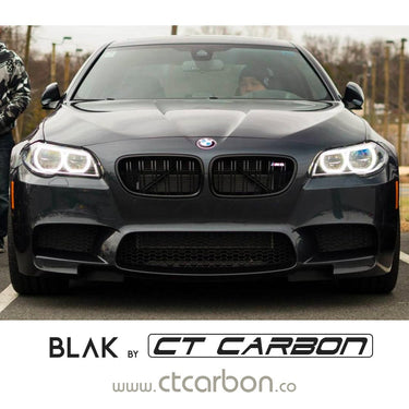 BLAK BY CT GRILLE BMW F10 M5 & 5 SERIES BLACK DOUBLE SLAT GRILLES - BLAK BY CT CARBON