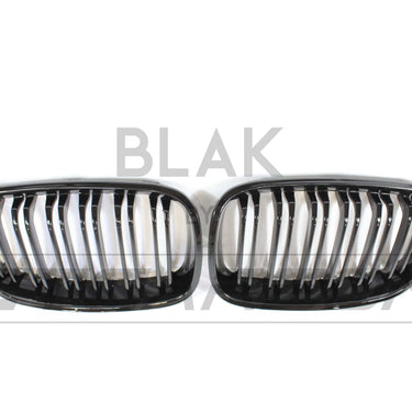 BLAK BY CT GRILLE BMW F20 1 SERIES PRE-LCI DOUBLE SLAT BLACK GRILLES - BLAK BY CT CARBON