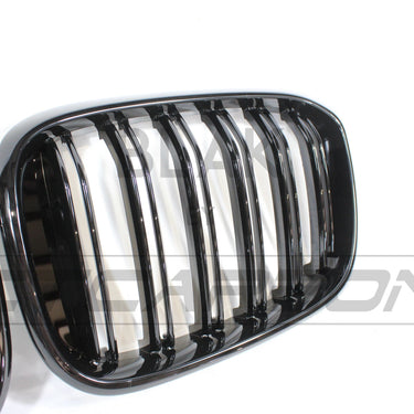 BLAK BY CT GRILLE BMW G01 X3 DOUBLE SLAT BLACK GRILLES - BLAK BY CT CARBON