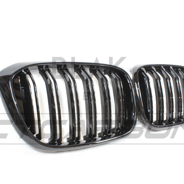 BLAK BY CT GRILLE BMW G01 X3 DOUBLE SLAT BLACK GRILLES - BLAK BY CT CARBON
