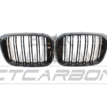 BLAK BY CT GRILLE BMW G01 X3 DOUBLE SLAT BLACK GRILLES - BLAK BY CT CARBON