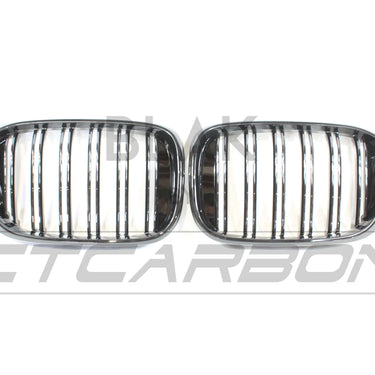 BLAK BY CT GRILLE BMW G01 X3 DOUBLE SLAT BLACK GRILLES - BLAK BY CT CARBON