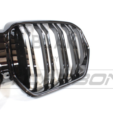 BLAK BY CT Grille BMW G06 X6 DOUBLE SLAT BLACK GRILLES - BLAK BY CT CARBON