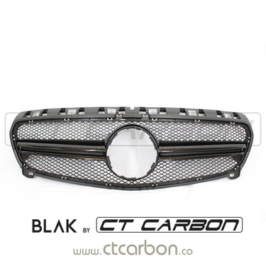 BLAK BY CT Grille MERCEDES W176 A-CLASS & CLA-CLASS 2010-2016 BLACK GRILLE - BLAK BY CT CARBON