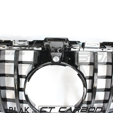 BLAK BY CT GRILLE MERCEDES W205 C CLASS 2014-2018 BLACK GRILLE (WITH CAMERA) - BLAK BY CT CARBON