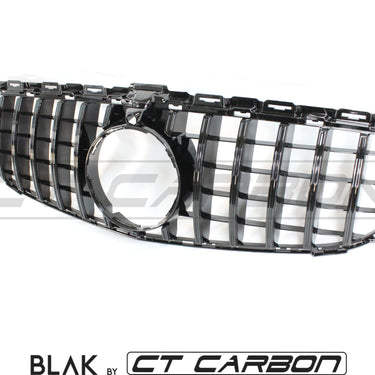 BLAK BY CT GRILLE MERCEDES W205 C CLASS 2014-2018 BLACK GRILLE (WITH CAMERA) - BLAK BY CT CARBON